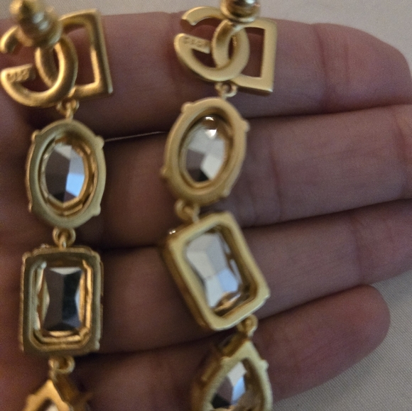 18kgp D&G Elegant Multicolor Drop Earrings - Picture 12 of 16